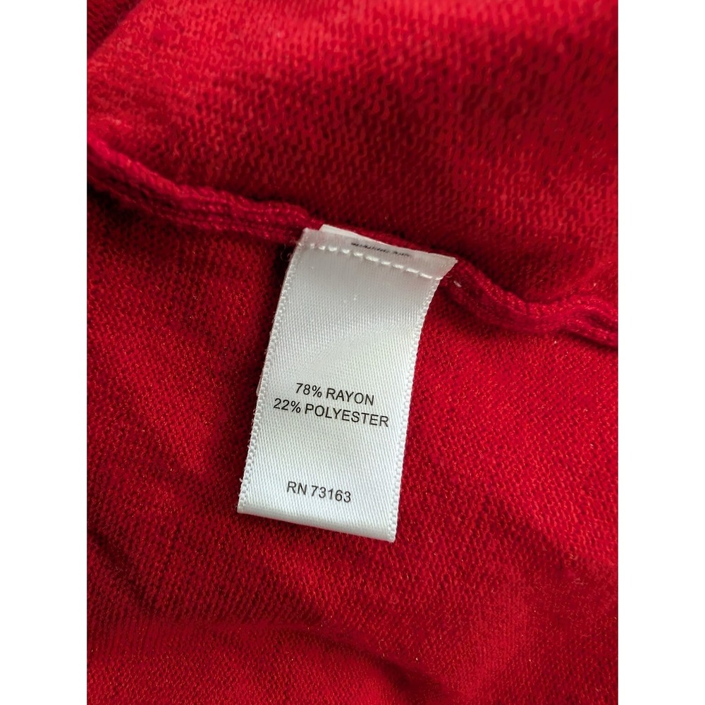 Cable And Gauge Size XL Womens Red Sleeveless Casual Tank top - Picture 7 of 8